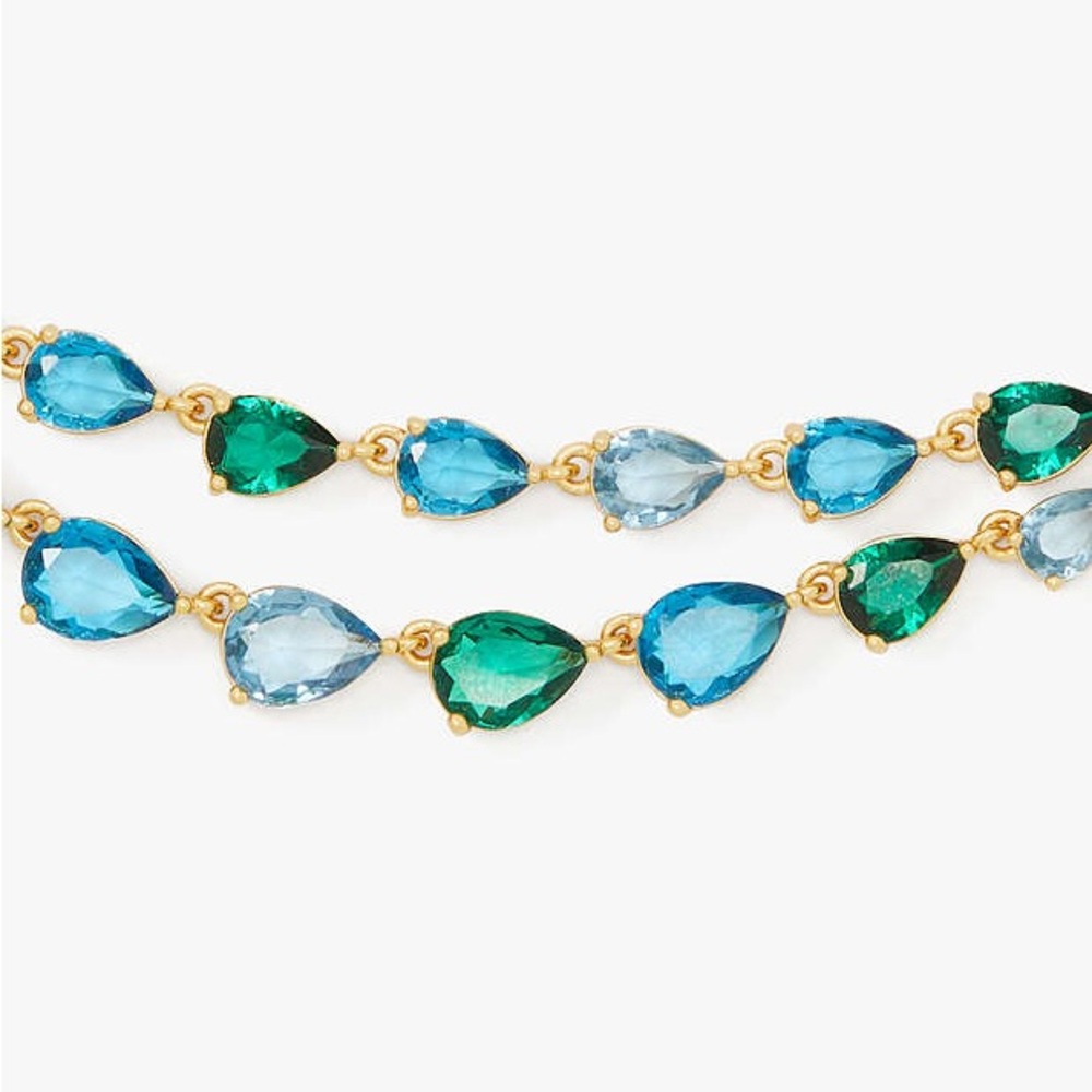Kate Spade Perfect Plume Peacock Necklace - Picture 2 of 4